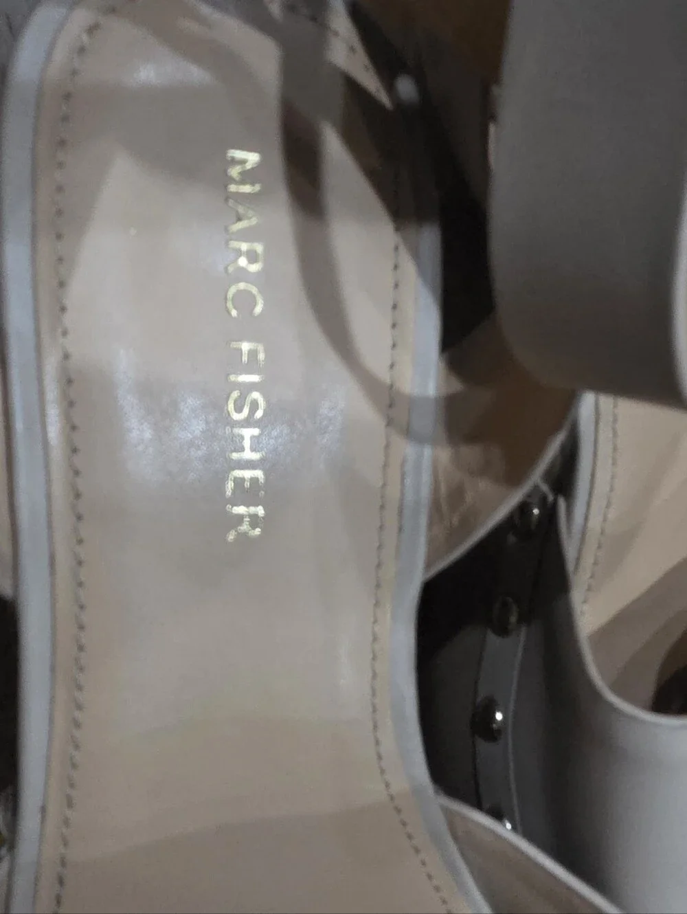Marc Fisher Nude Platform Sandal